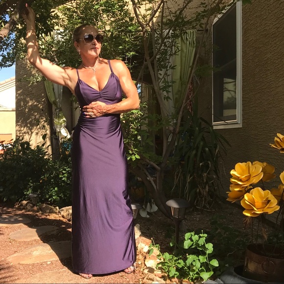 Vintage TRILOGY purple Maxi Dress - Picture 4 of 8